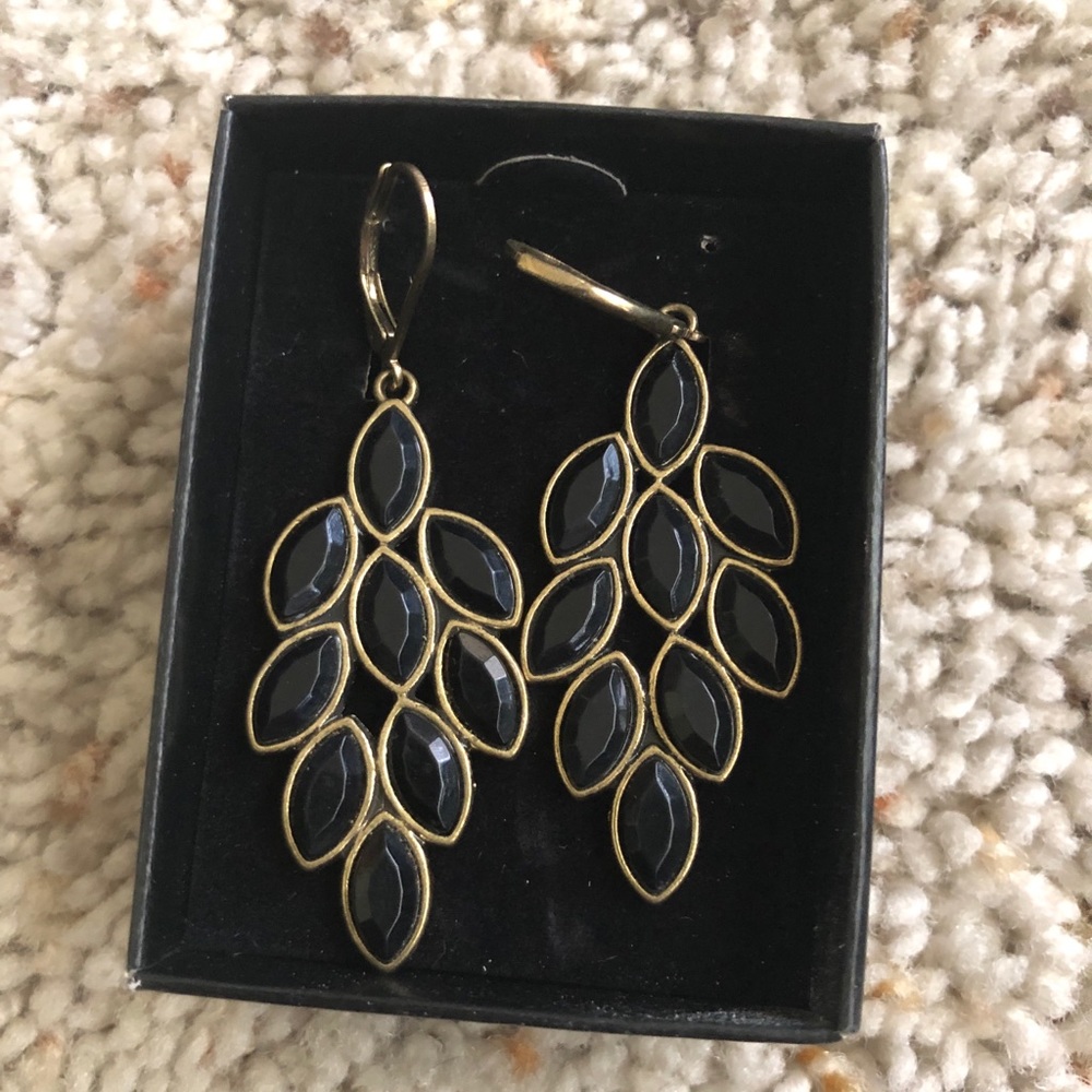 black earrings